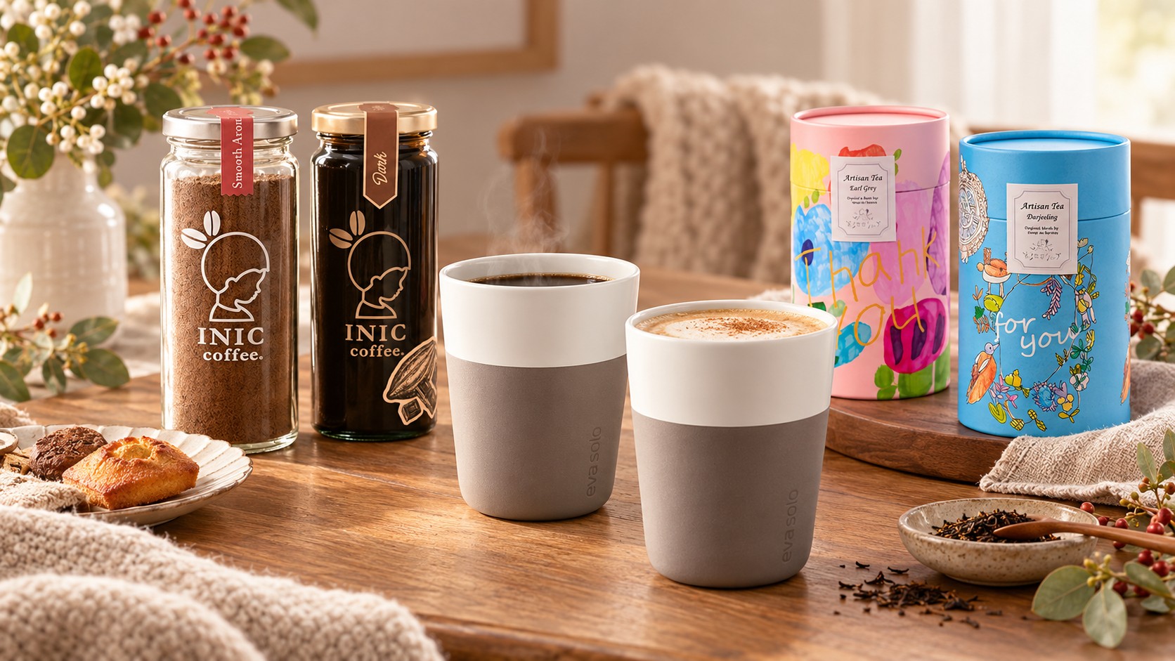 INIC coffeeと紅茶、マグのあるくつろぎ時間