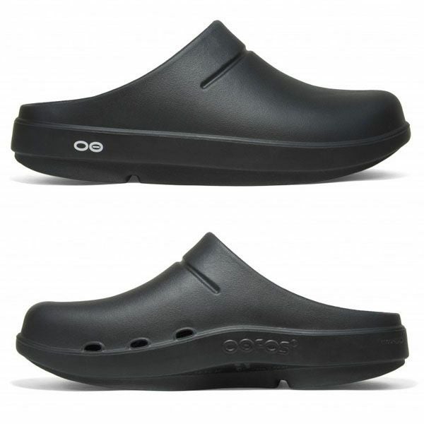 ウーフォス OOcloog ブラック リカバリー クロッグサンダル OOFOS