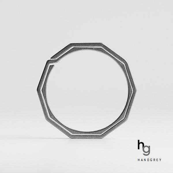 ハンドグレイ チタン製キーリング HANDGREY KNOX 【メール便対応商品 4
