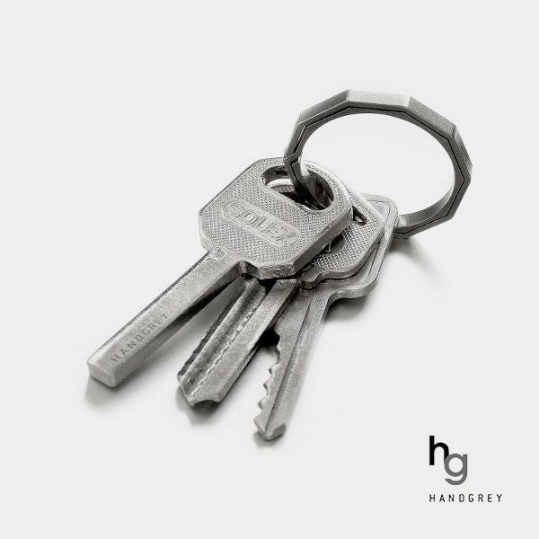 ハンドグレイ チタン製キーリング HANDGREY KNOX 【メール便対応商品 4