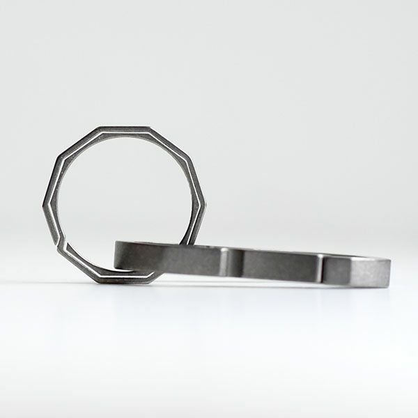 ハンドグレイ チタン製キーリング HANDGREY KNOX 【メール便対応商品 4