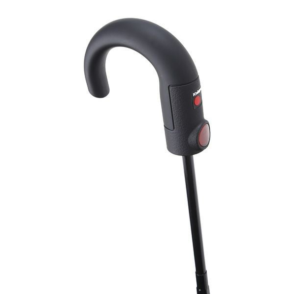 【Knirpsのドライバッグプレゼント】クニルプス 折りたたみ傘 Knirps T280 Medium Duomatic Crook Handle Safety ミディアムデュオマチック クルークハンドルセーフティー KNT280-1000 Black
