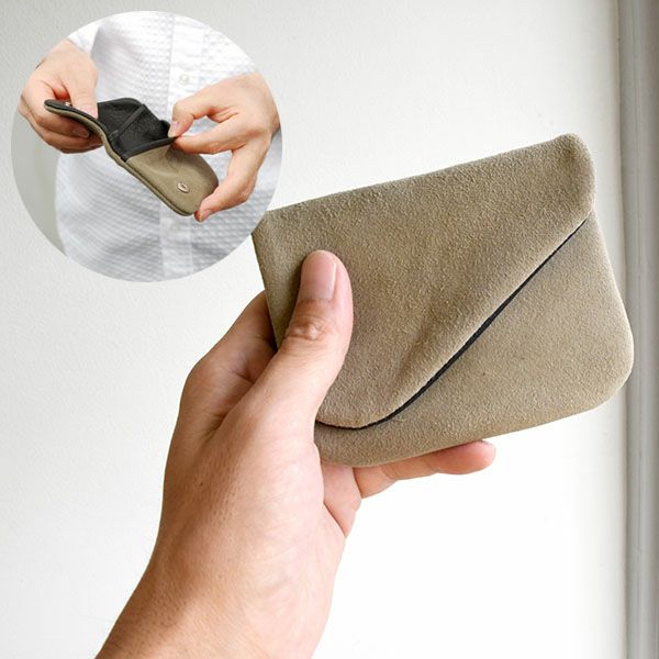 アッカーマン シャモア革（鹿革） ドイツ製 コンパクト財布 マルチ