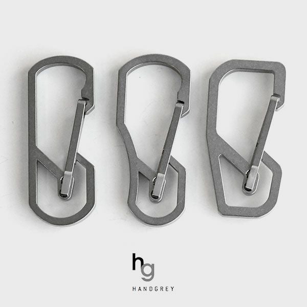 ハンドグレイ チタン製キーカラビナ（キーリング付属） HANDGREY H