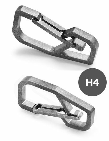 ハンドグレイ チタン製キーカラビナ（キーリング付属） HANDGREY H