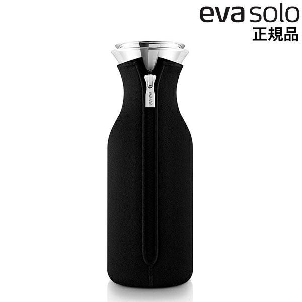 エバソロ evasolo フリッジカラフェ 1.0L ブラックカバー付き 耐熱