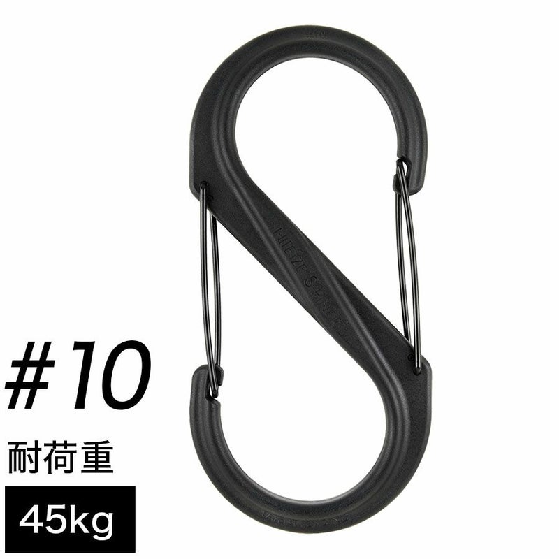 ナイトアイズ エスビナー プラスチック #10 耐荷重45kg デュアルカラビナ NITEIZE S-BINER 【メール便対応商品 1点まで】 国内正規品