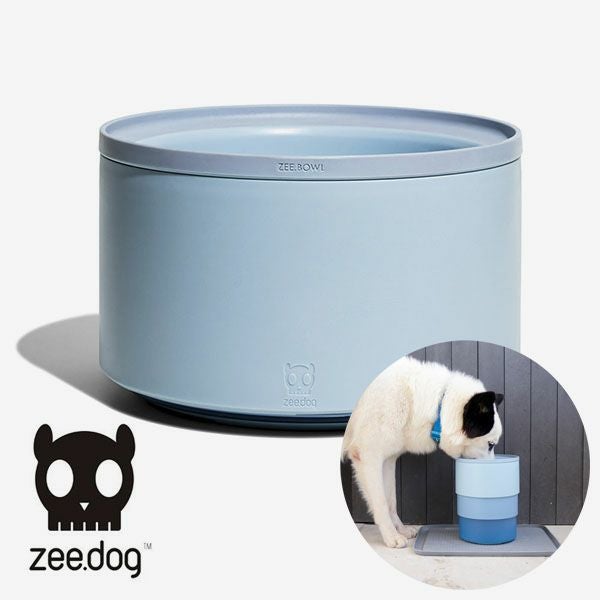 zee.dog ZEE.BOWL 高さ調整 フードボウル 犬用食器 ソフトブルー