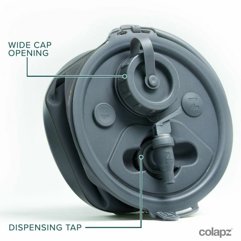 コラプズ ウォータージャグ 容量8リットル コラプシブル2in1ウォーターキャリア&バケツ グレー colapz 2in1 Kit 折りたたみ ウォータージャグ&バケツ