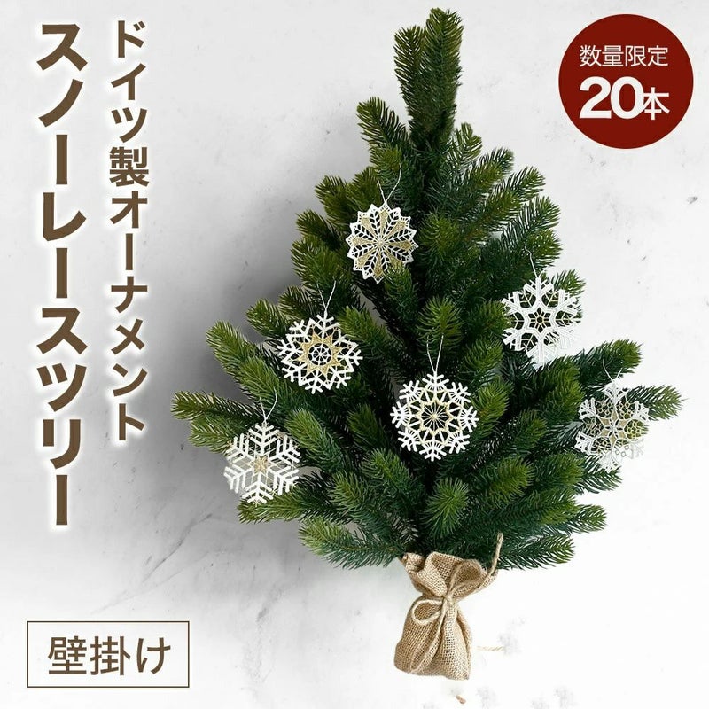 【早期購入特典！削り木のオーナメントプレゼント】 壁掛け式 クリスマスツリーセット プラウエンレース6枚 木製オーナメント1個（アルビン・プライスラー） 国内正規品
