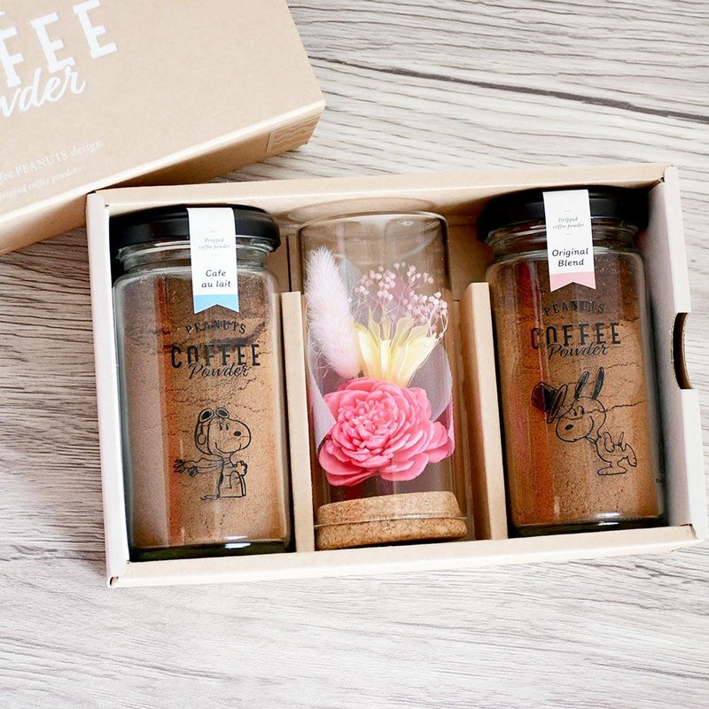 母の日プレゼント　花とコーヒー