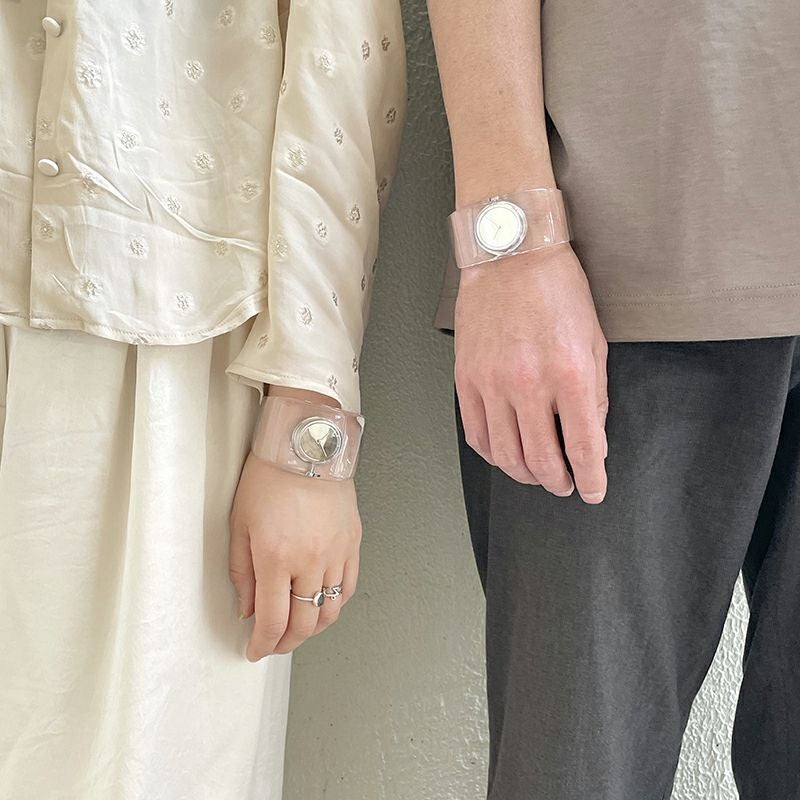 イッセイミヤケ ペアウォッチ オー クリア SILAW001 NYAS001