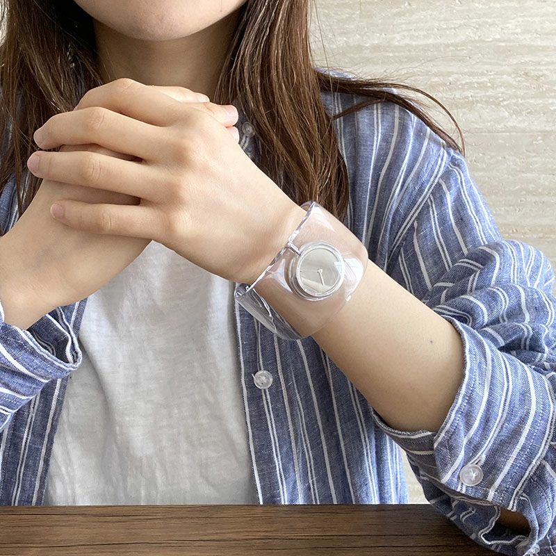 イッセイミヤケ ペアウォッチ オー クリア SILAW001 NYAS001