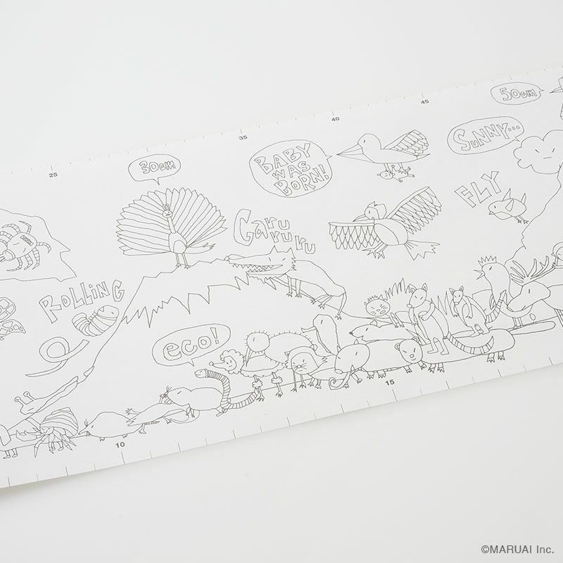 長ーい塗り絵 NuRIEroll ヌーリエロール