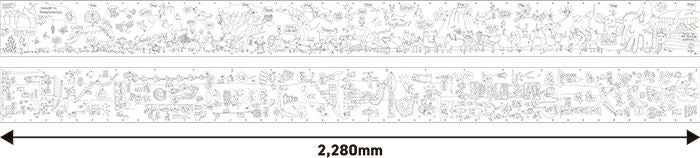 長ーい塗り絵 NuRIEroll ヌーリエロール