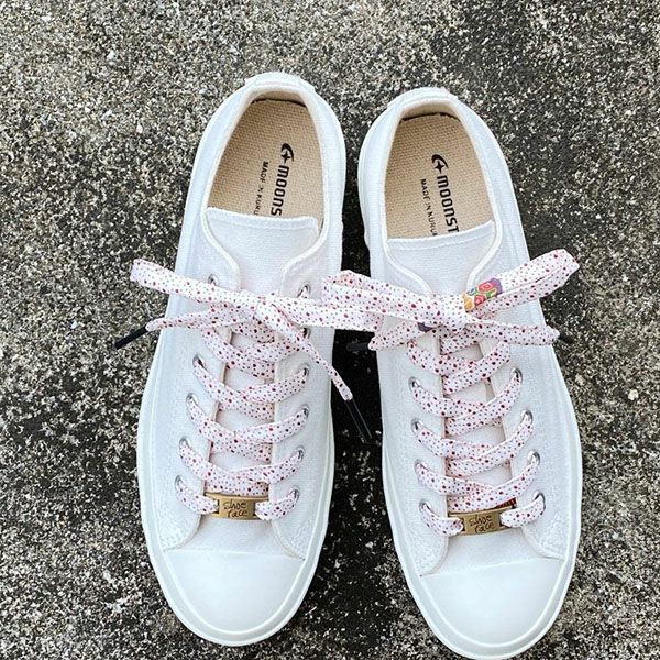 着物から作った靴紐　shoe face