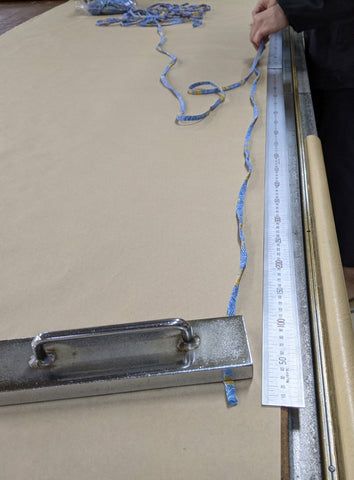 着物から作った靴紐　shoe face