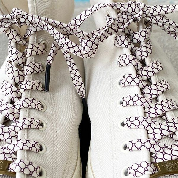 着物から作った靴紐