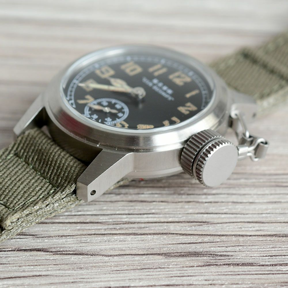 M.R.M.W ミリタリーウォッチ 腕時計 米海軍特殊部隊UDT ブシップ スモールセコンド BUSHIPS small second コットンチノクロス 布製 ストラップ モントルロロイ