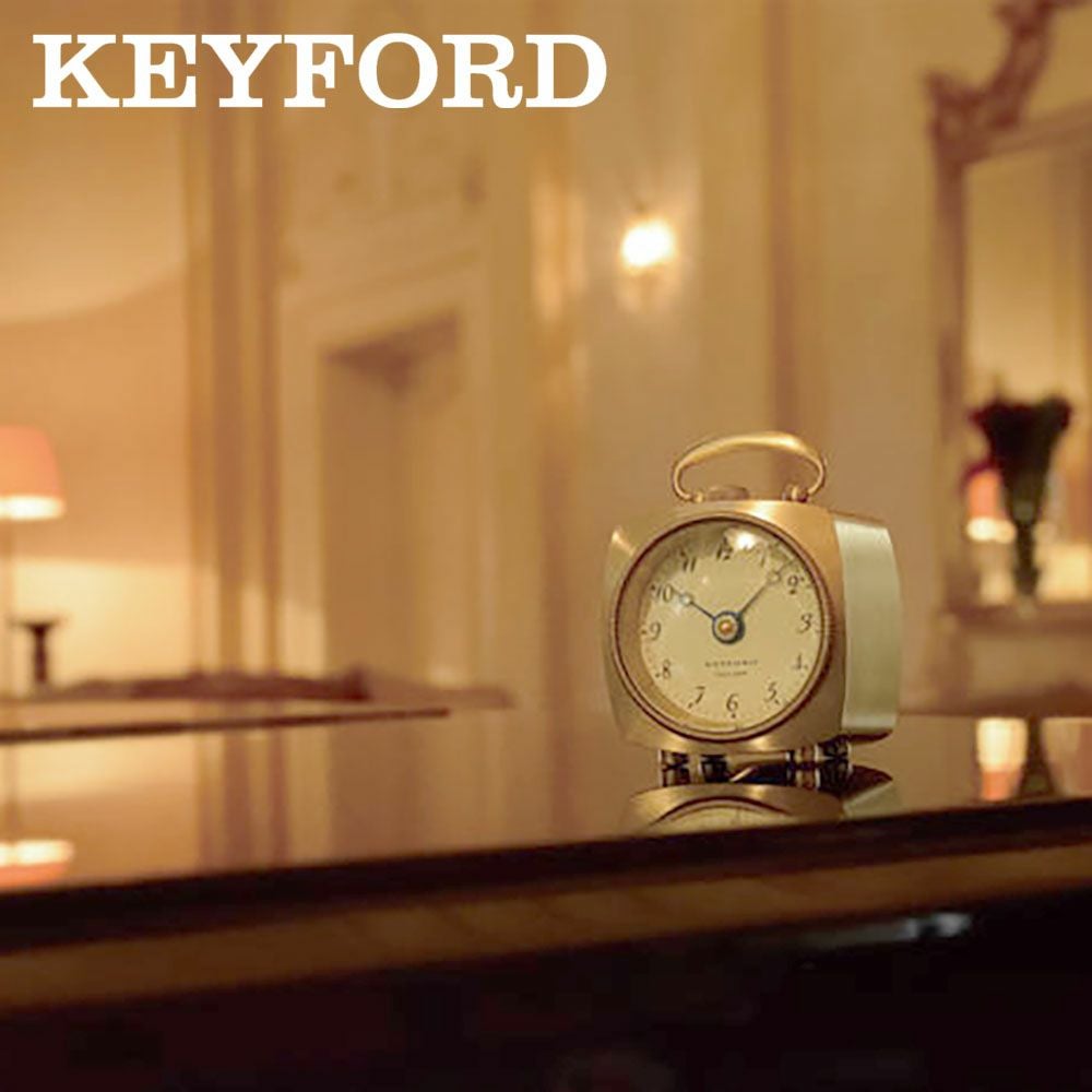 キーフォード グラブテーブルクロック 置き時計 ゴールド KEYFORD Grab