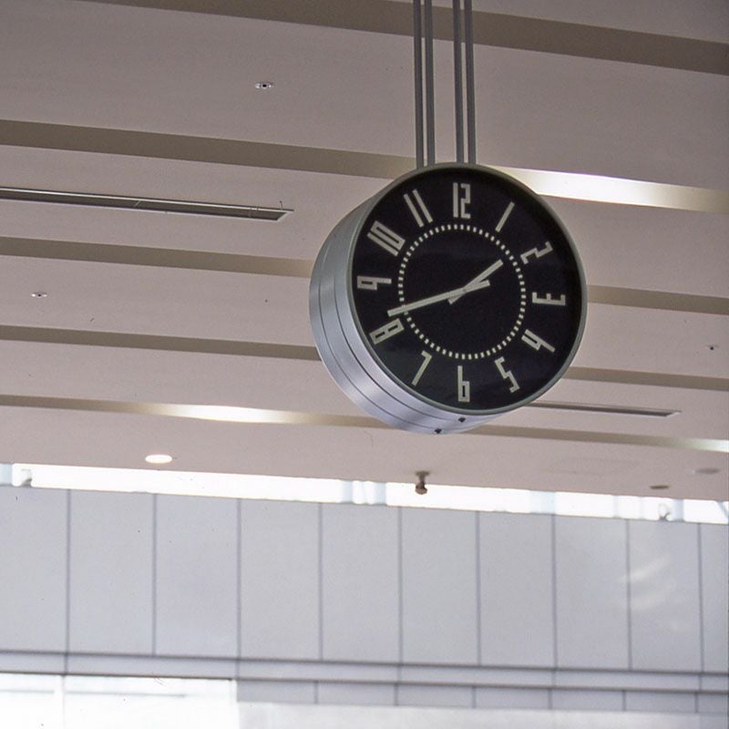 eki clock エキ クロック TL-TIL16-01 ホワイト ブラック Lemnos