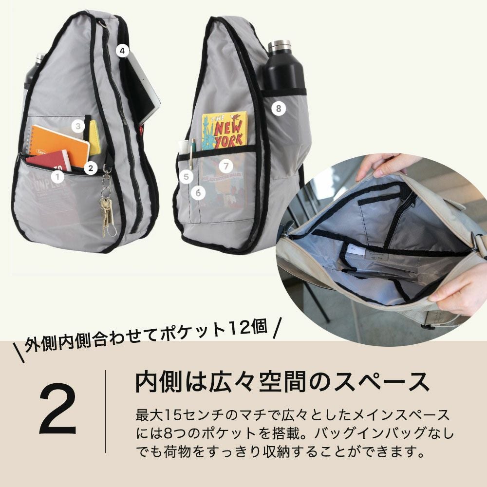 ヘルシーバックバッグ　S　インダストリアルエボリューション　グレー ヘルシーバックバッグ テクスチャードナイロン Sサイズ ロケットグレー