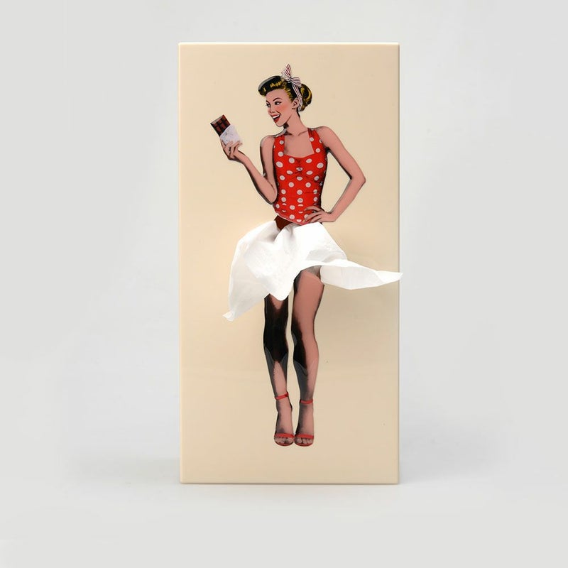 縦型ティッシュケース　韓国インテリア