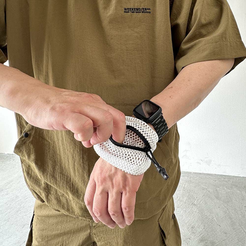 ウィークエンダー メッシュリストポーチ