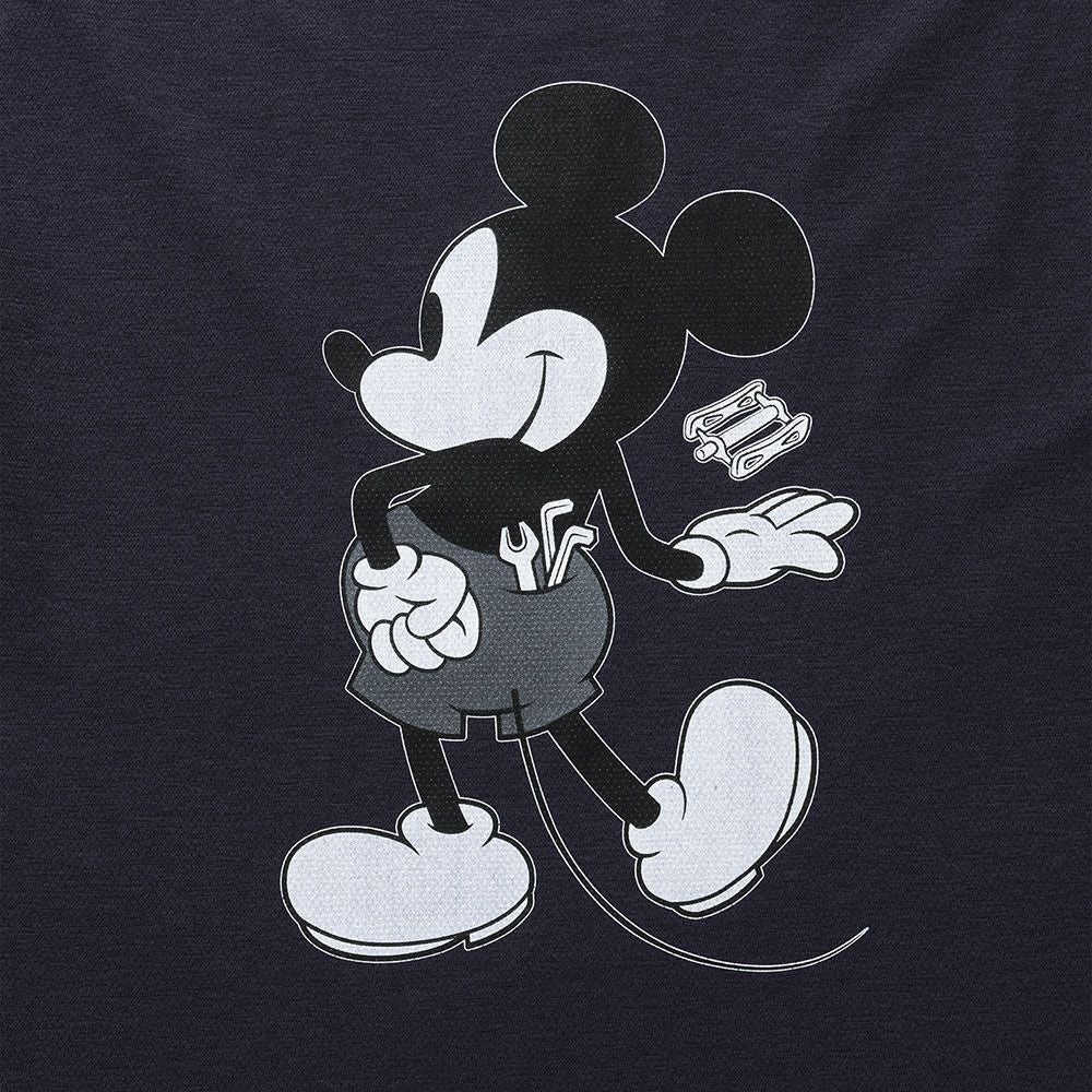ナリフリ アクティブメッシュバッグポケットTシャツ ミッキー 