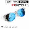 マーズクエスト 偏光サングラス 100%UVカット メンズ レディース MARSQUEST Momentum M06 Cryatal × NeonBlue