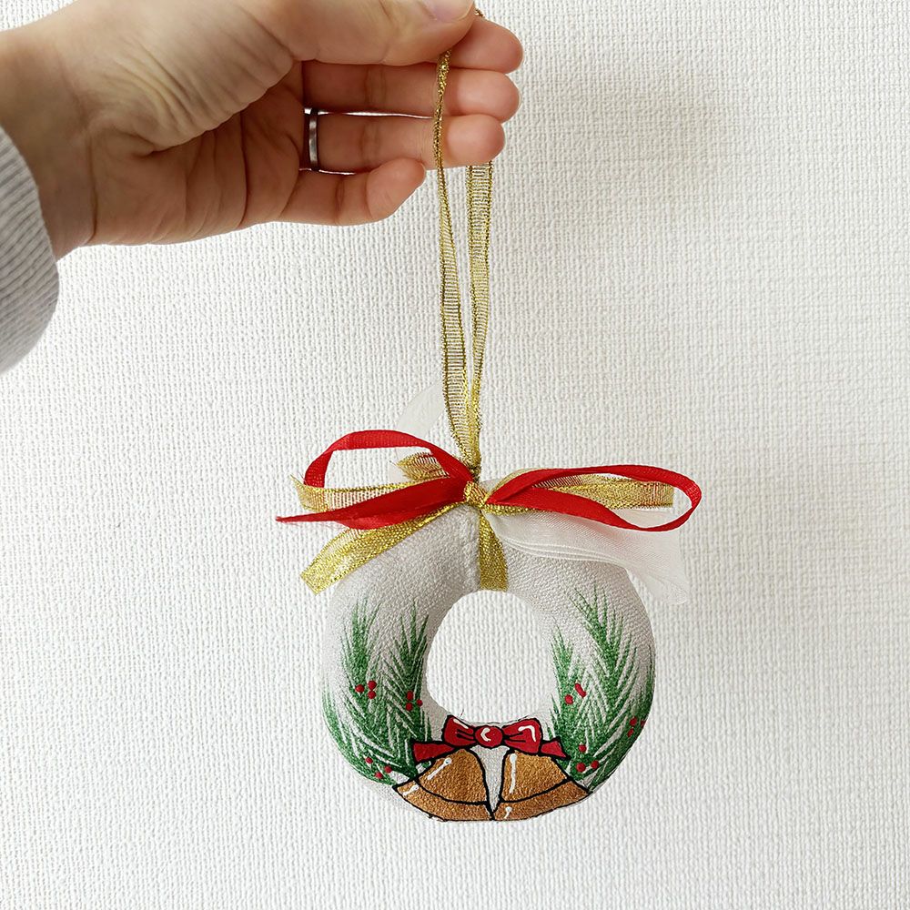 クリスマスオーナメント　リース　鳥　小屋