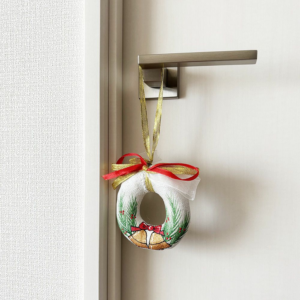 クリスマスオーナメント　リース　鳥　小屋