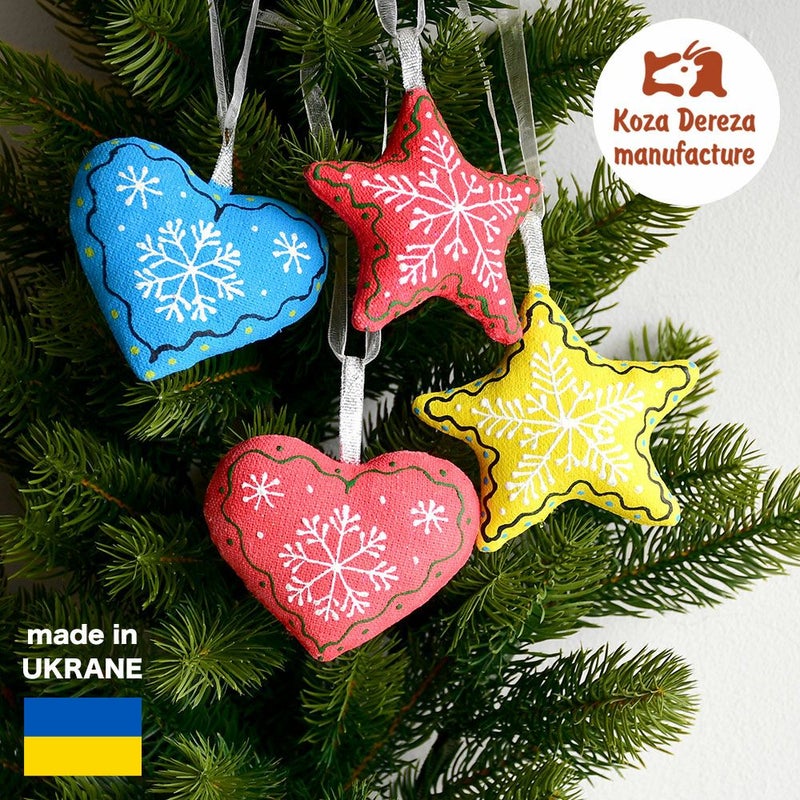 クリスマスオーナメント　星　ハート