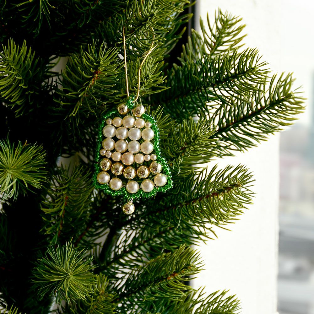 クリスマスオーナメント　チェコガラス　ベル