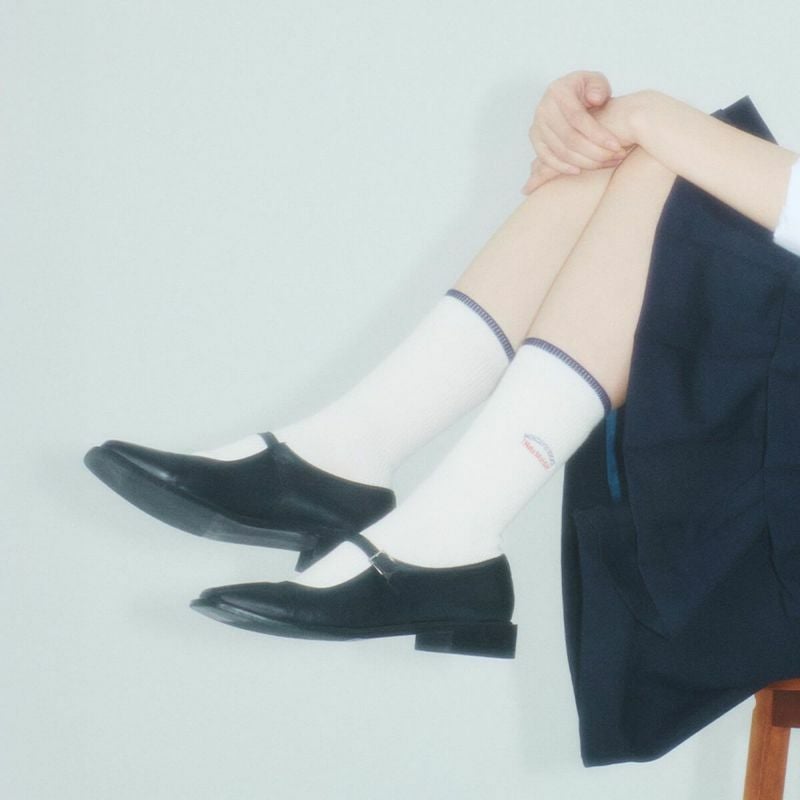 I HATE MONDAY 韓国ブランド　靴下　無地　ロゴ