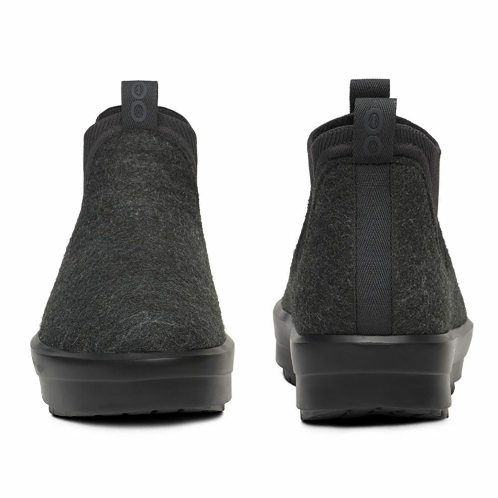 OOFOS OOmega Londoner 撥水 サイドゴア リカバリーブーツ ブラック 上品で軽量なデザイン