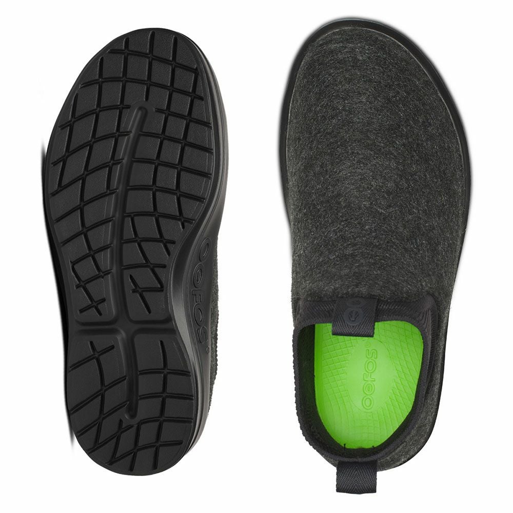 OOFOS OOmega Londoner 撥水 サイドゴア リカバリーブーツ ブラック 上品で軽量なデザイン