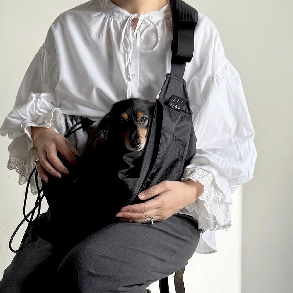 PUFF 撥水×スウェット リバーシブル ペットスリング 犬 猫 抱っこバッグ