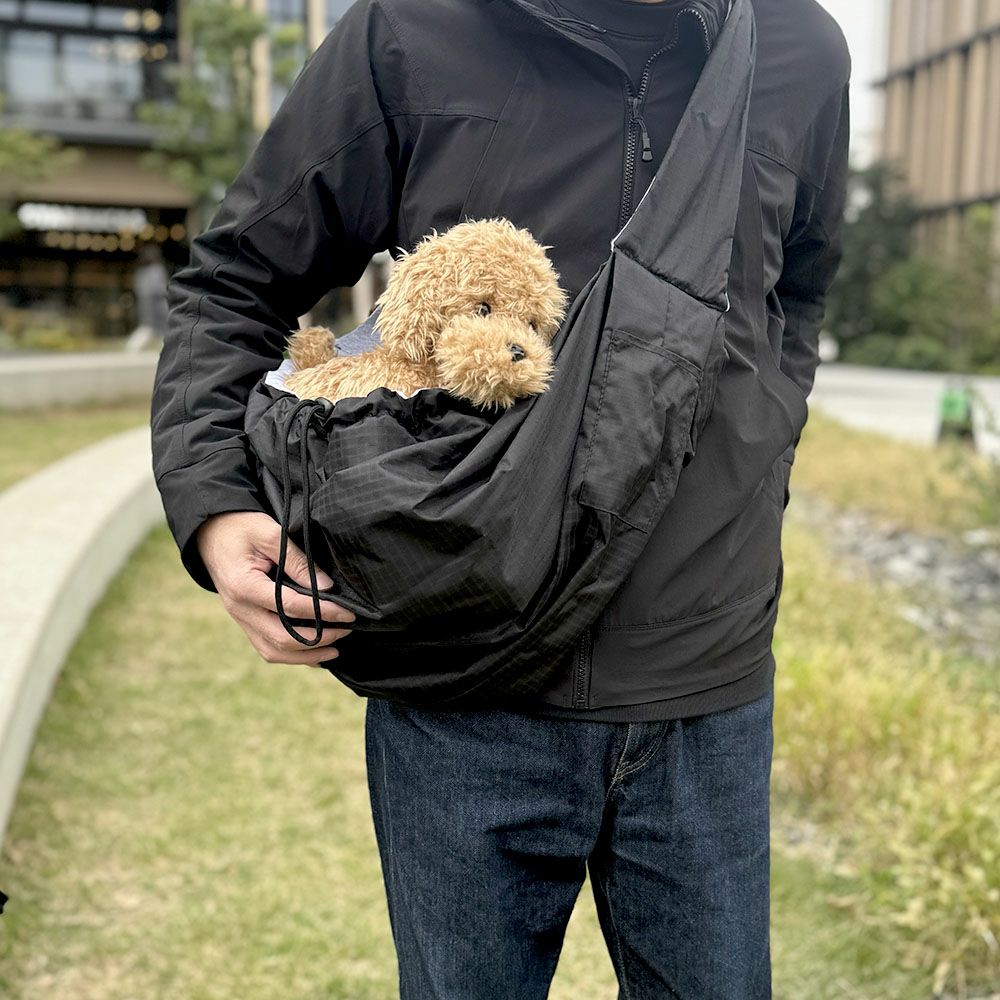 PUFF 撥水×スウェット リバーシブル ペットスリング 犬 猫 抱っこバッグ