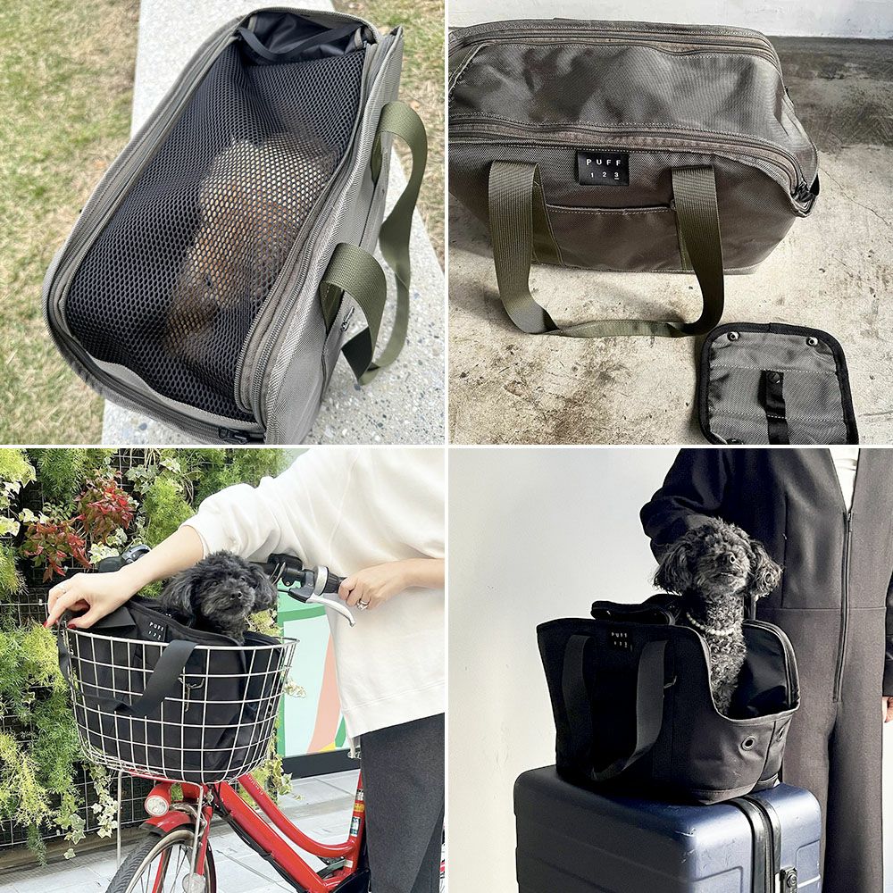 PUFF 撥水 ペットキャリートート Lサイズ 小型犬 6kgまで対応