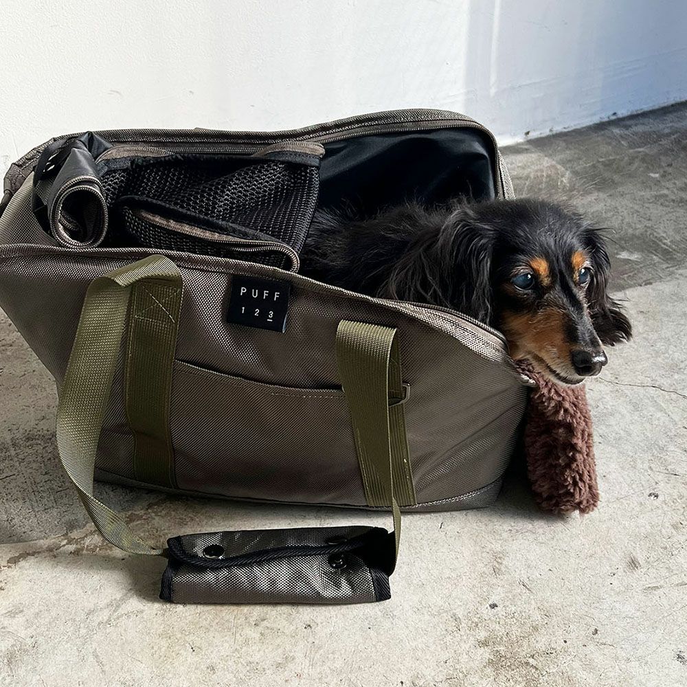 PUFF 撥水 ペットキャリートート Lサイズ 小型犬 6kgまで対応