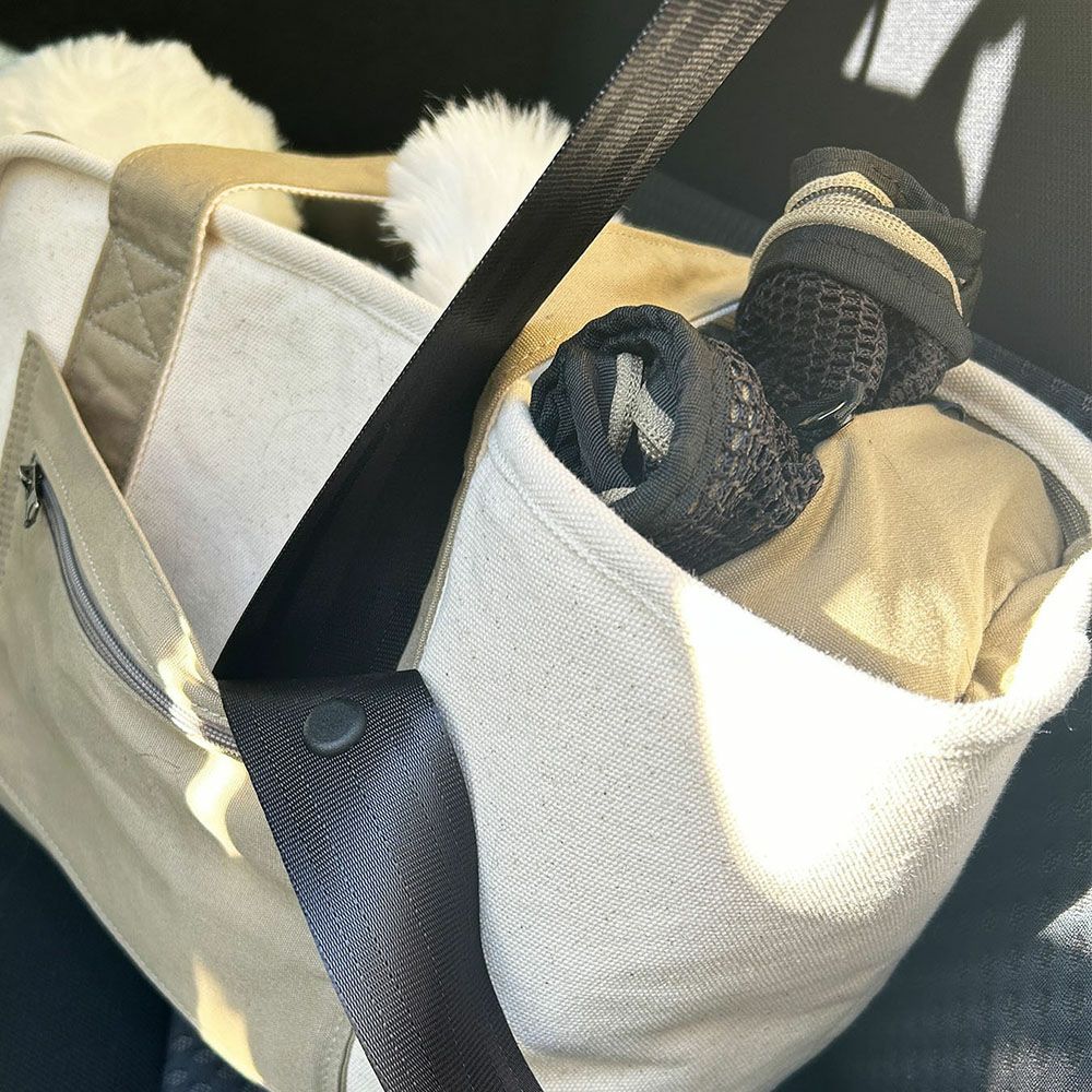 PUFF ペットキャリートート L キャンバス素材 小型犬 6kgまで おしゃれ 軽量 トートキャリー