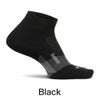 Feetures フィーチャーズ ゴルフソックス メンズ Elite Golf Max Cushion Low Cut ブラック ホワイト 高クッション ズレにくい 快適フィット 通気性 吸汗速乾 スイング安定 ゴルフ用品