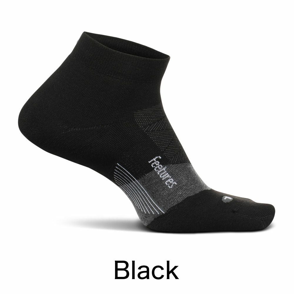 Feetures フィーチャーズ ゴルフソックス メンズ Elite Golf Max Cushion Low Cut ブラック ホワイト 高クッション ズレにくい 快適フィット 通気性 吸汗速乾 スイング安定 ゴルフ用品