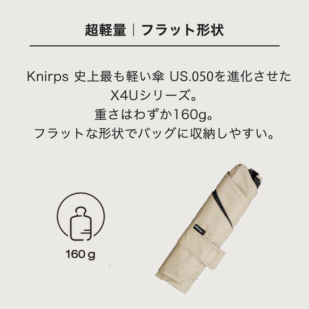 折りたたみ傘 Knirps X4U 晴雨兼用