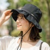 パラソルハット 帽子 被る日傘 フリーサイズ 56-58.5cm 遮光 遮熱 UVカット UPF50+ 撥水 通気性 ハット TESTIFY Parasol Hat